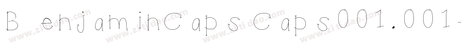 BenjaminCaps Caps001.001字体转换